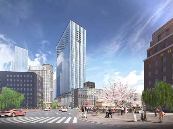 地上34階「日本橋室町一丁目地区第一種市街地再開発事業」既存建物の解体工事が12月1日から開始！跡地は高層部に住宅が入るオフィスビル