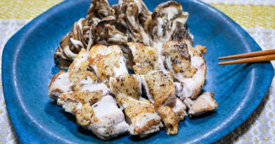 香草塩で食べる鶏もも肉のソテー&「勝ち組？」