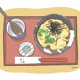 『【オリジナル】玉子とじそば(手打ちそば 尾沼)』の画像