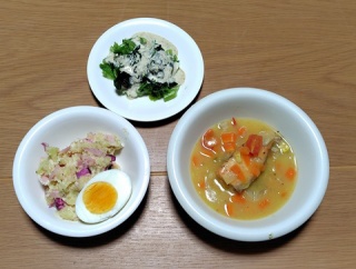 テレビ番組を真似た創作料理です