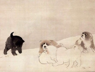 【癒やし】250年前の江戸の絵師が描いた子犬、令和でも通用する可愛さ