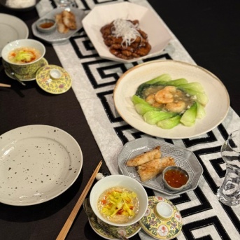 黒酢の酢豚と、青梗菜炒めとかの夜ごはん&今夜もおでん