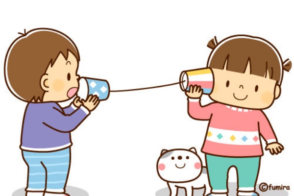 クリップアート 糸電話で遊ぶ子どものイラスト 子供と動物のイラスト屋さん イラストレーターわたなべふみ のブログ