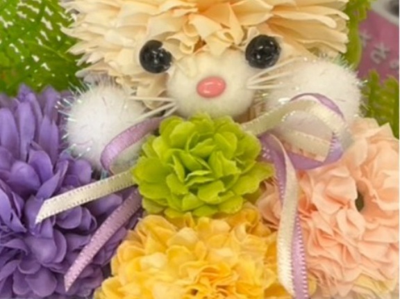 うずまき君に可愛いお花を有りがとうございます🌼🌼🌼