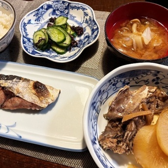 はまち1匹で週末ご飯