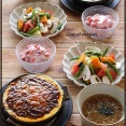 焼キーマカレー、新鮮マッシュルームのサラダ！とか