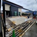 ダイナミックな大梁取付しました。