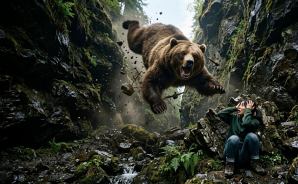 撃った猛獣からの逆襲