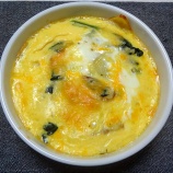 『豆乳で作るハムとじゃがいもとほうれん草のキッシュ』の画像