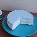 『期間限定:ローソンの青いお菓子で作る青いヨーグルトムース』の画像
