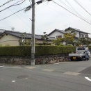 小郡市二森でヤマモモ、マキ、ヒイラギモクセイの生垣を剪定しました