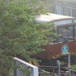 温泉宿から見た列車　SLばんえつ物語・GV-E400系