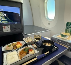 ANA ビジネスクラス機内食　東京羽田ー台北松山