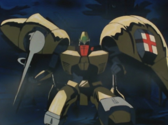 【朗報】重戦機エルガイムのオージさん、エルガイムMk-2の最大出力のパワーランチャーを受けても物ともしない圧倒的なラスボスとしての強さと風格を見せつける（画像あり）