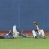 日本ハムひやり...松本剛と水谷瞬が守備で衝突　両者立ち上がりプレーは続行