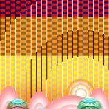 『色彩に紛れたペンギン』の画像