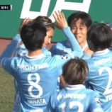 『「駒沢は伝説をつくった❕」横浜FC 怒涛のゴールラッシュ！FW駒沢直哉が”ヘッドのみ”で圧巻4得点‼栃木Cに先制されるも5-1で逆転勝利』の画像