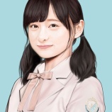 『日向坂46の影山優佳さんの似顔絵を描きました』の画像