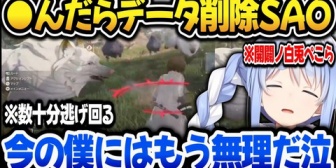 【ホロライブ】開闢ノ白兎ぺこら、SAO話題のデスゲームをするも逃げ回り情けない姿を晒すwww【Echoes of Aincrad】