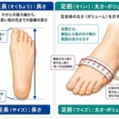 靴のウィズ（足囲）