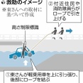片手で標識の支柱、もう片方の手で車を掴み、車が水に沈まぬよう引き上げた男性（66）に感謝状