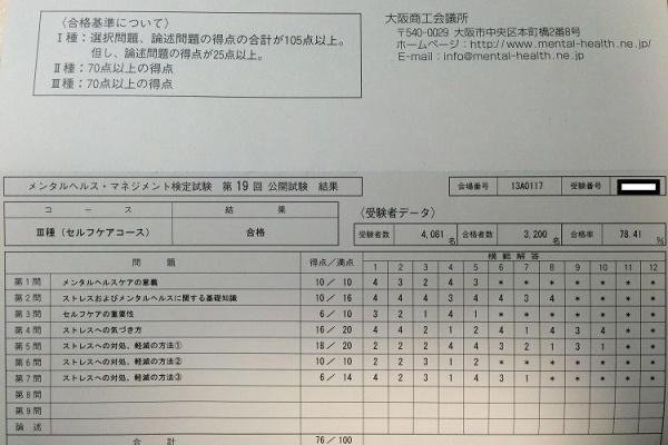 ひたすら楽して資格取得 メンタルヘルス マネジメント検定試験