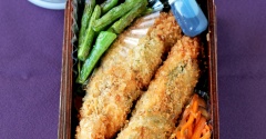 梅ささみのフライのせ海苔弁当／ライブ観てくださってありがとうございました（さんまの見分け方）