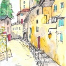 2026年第103回は、静かな町角　トリポリ　リビア　4月121日描く