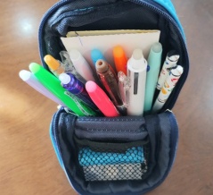 【ダイソー】縦にも横にも使える、メッシュ素材のペンケースが良さそう