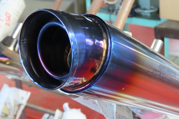 大西ヒートマジック オオニシヒートマジック チタン マフラー 汎用 60.5 オオニシヒートマジック ミドル チタン マフラー レーシング