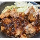 ガッツリスタミナ！にんにく醤油の揚げる鶏テキ＠松のや（名古屋）