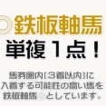 (土)◎鉄板軸馬