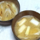 根深汁風長ねぎの味噌汁