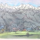 北アルプス連峰