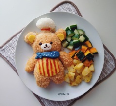 テディベアのワンプレートごはん