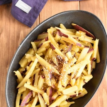 *やさしい甘さ*が引き立つ！さつまいもの塩みりんきんぴら