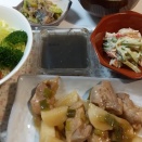 鶏肉と長芋の炒め煮