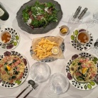 ポパイスパゲティーとスタミナサラダの夜ごはん