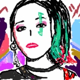 『[イコラブ] いおり　を画伯が描く(いらないツインテールMV)【野口衣織】』の画像