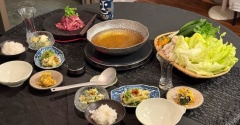 赤城牛の切り落としで、レタス鍋の夜ごはん