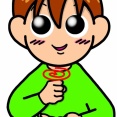 手話単語：２５６３　【ごますり】【ごまをする】【媚びる】
