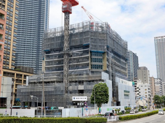 地上48階「セントラルガーデン月島 ザ タワー」の建設状況！10階まで建設が進んだ分譲タワマン（2026.8.1）