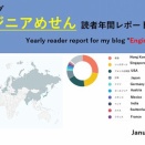 私のブログが、なんと世界100カ国以上の皆さんに読んで頂いた！