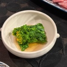 蕗のとうの天ぷらと、まだ温泉湯豆腐食べてる夜ごはん