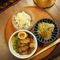 鶏の照り焼きアレンジの晩ごはん。果たしてアレンジになっているかどうかは置いといて。笑