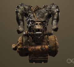 デスクローの頭バックパック