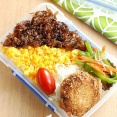 2色そぼろご飯弁当【ダイソーの名品】