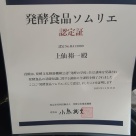 発酵食品ソムリエを取得しました2025