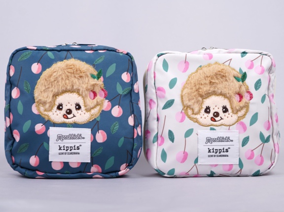 モンチッチ×kippis コスメ＆ガジェットポーチ 全2種