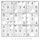 4月25日 中日新聞 脳活 数独【中級】--その２